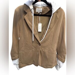 NWT Risen jeans Los Angeles tan blazer hooded sweater combo